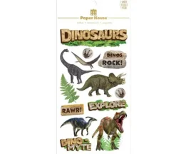 Paper House Scrapbook Stickers – Dinosaurs 3D