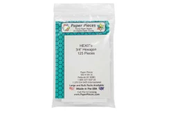 Paper Pieces Hexagons Paper Pieces 3/4-inch 125 count