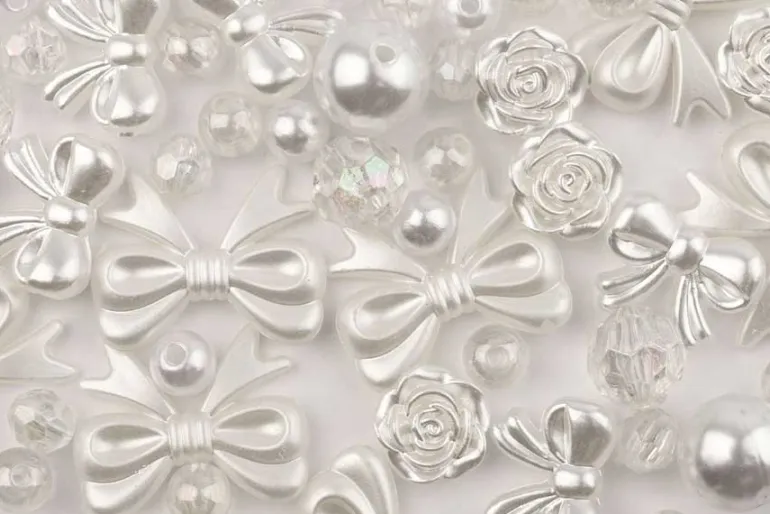 Pastel Acrylic Bead Assortment, 76g