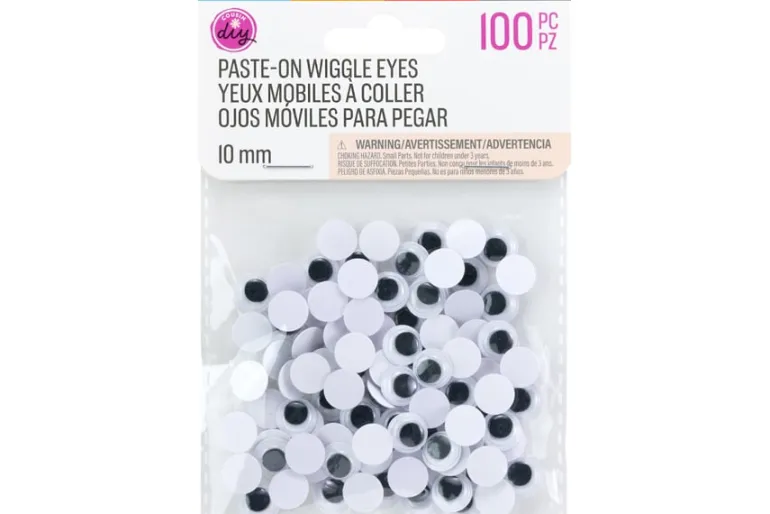 Paste-On Wiggle Eyes – 5mm – 220pc. – Black