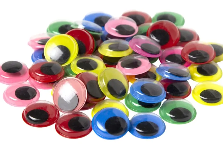 Paste-On Wiggle Eyes – 20mm – 35pc. – Black