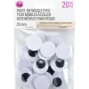 Paste-On Wiggle Eyes – 10mm – 50pc. – Neon