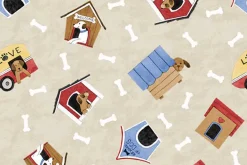 Paws at Play Packed Puppies Scenic on Tan