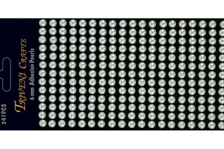 Pearl Dot Stickers – 6mm – White
