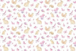 Peas in a Pod Flannel Bunny and Friends in Blue