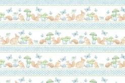 Peas in a Pod Flannel White Dots on Green