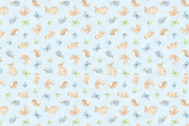 Peas in a Pod Flannel White Dots on Green