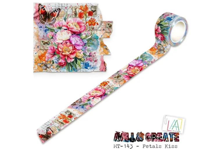 Pebbles Washi Tape – 8pc. – Cool Girl Gold Foil