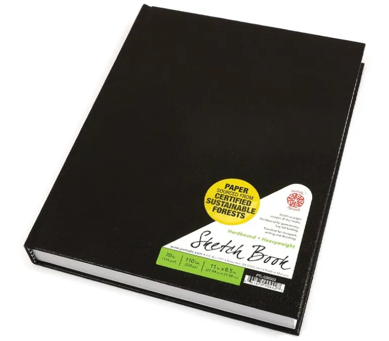 Pentalic Hardbound Sketch 70# Book 110/sheets (view sizes)