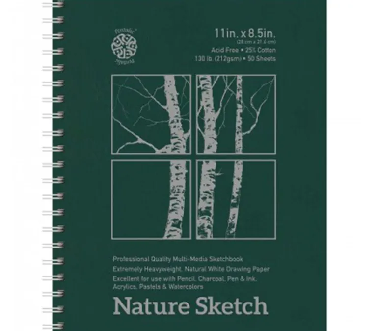 Pentalic Nature Sketch 130# Paper Pad 50/sheets (view sizes)