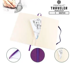 Pentalic Traveler’s Dot Grid Bullet Sketch Book – 8-inch x 6-inch (view colors)