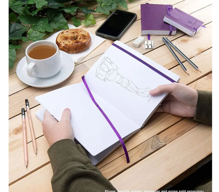 Pentalic Traveler’s Grid Sketch Book – 4-inch x 6-inch (view colors)
