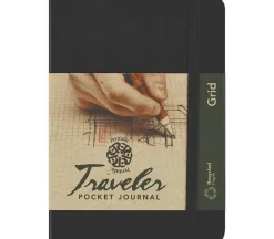 Pentalic Traveler’s Grid Sketch Book – 4-inch x 6-inch (view colors)