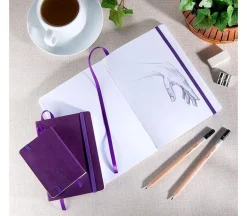 Pentalic Traveler’s Ruled Sketch Book – 4-inch x 6-inch (view colors)