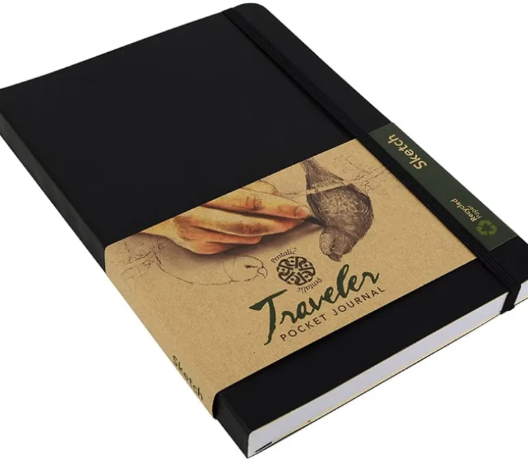 Pentalic Traveler’s Sketch Book – 6-inch x 8-inch (view colors)