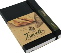 Pentalic Traveler’s Sketch Book – 4-inch x 6-inch (view colors)