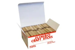 Pepperell Colorful Wooden Craft Sticks – 500 Piece Box