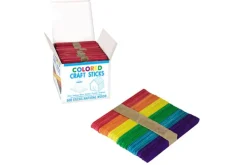 Pepperell Jumbo Wood Craft Sticks – 500 Piece Box