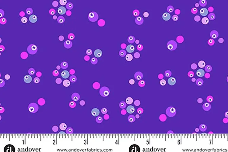 Perfect Day Bleubs Blueberry stye dots on Blue