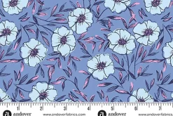 Petal and Stitches Echinacea Florals on Fandango Pink