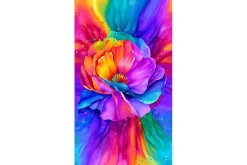 Petal Power Bright Flower Panel – 24-inches by 44-inches