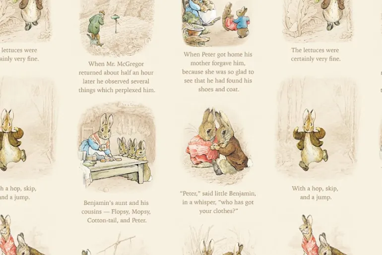 Peter Rabbit & Benjamin Bunny Story Time on Cream