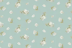 Peter Rabbit Cotton Jasmine Floral on Blue