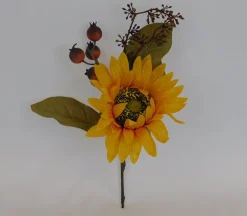 Pick – Sunflower Pomegranate Magnolisa Leave and Berries – 16-inch
