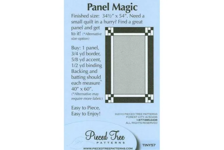 Pieced Tree Panel Magic Quilt Sewing Pattern #TINY57
