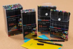100-Piece Fineliner Color Pen Set – 0.4mm Fine Tips