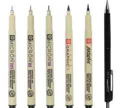 Pigma Manga-Comic Pro Drawing Set – 6 Piece