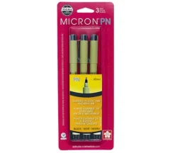 Pigma Micron Black PN Pen Set – 3 Piece