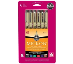 Pigma Micron Color Pen Set – 05 – 6 Piece