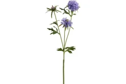 28.25″ Pincushion Flower Spray, Helio Purple