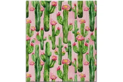 Pink Cactus Swedish Towel Dishcloth