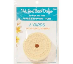 Pink Sands Red Polypro Webbing 1-inch by 2-yards