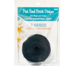 Pink Sands Red Polypro Webbing 1-inch by 2-yards