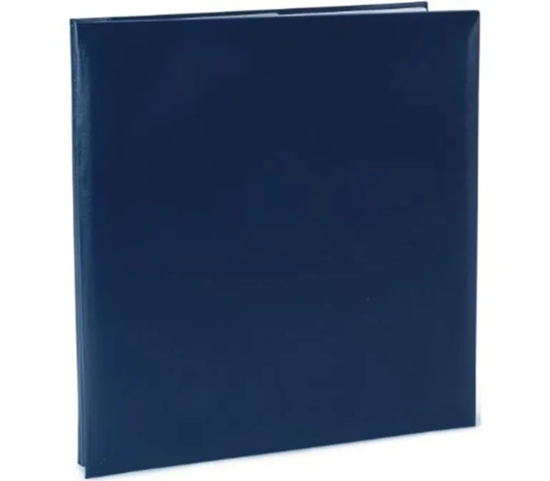 Pioneer Leatherette Postbound Album – 8.5-inch x 11-inch – Navy Blue