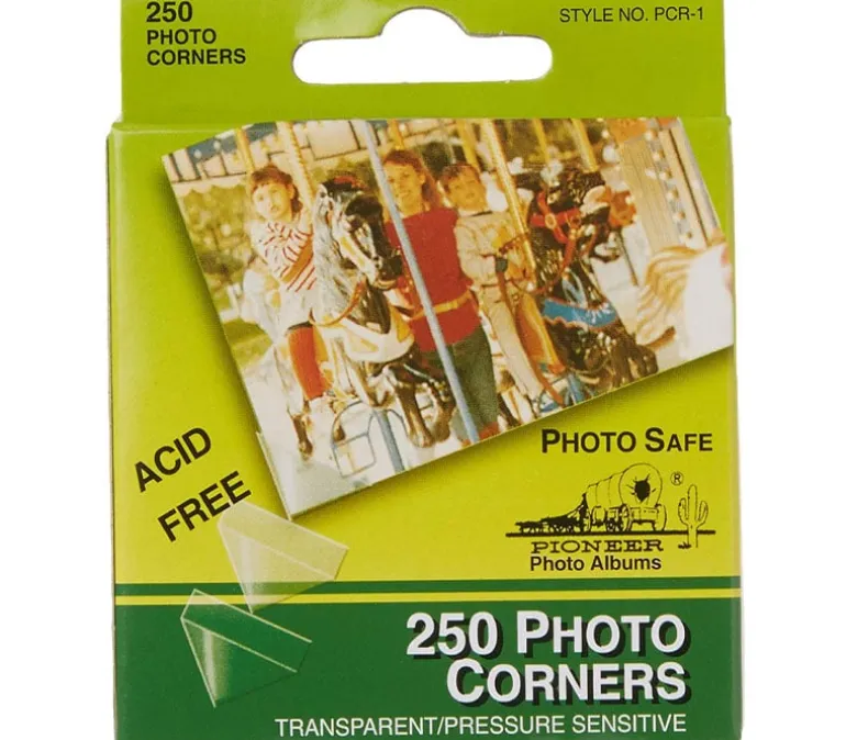 Pioneer Photo Mounting Squares – 250 Pack – Clear