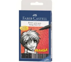 Pitt Artist Manga Pen Set – 8 Piece