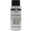 Plaid Folkart Glitterific Paint – 2-ounce – Clear Hologram