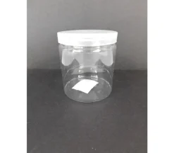 Plastic Can with Lid – 4-inch