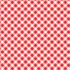 Playtime Flannel Bias Gingham in Red and White