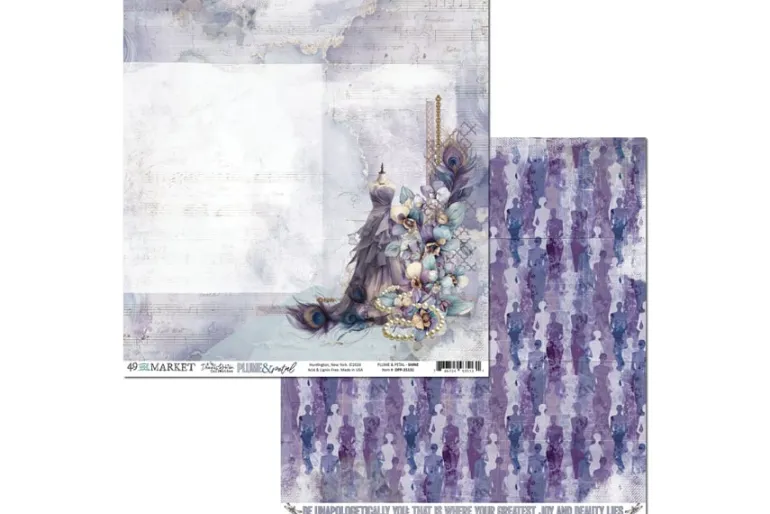 Plume & Petal Double-Sided Cardstock – 12″X12″ – Solid 2