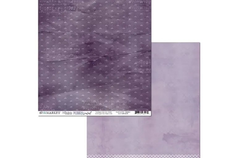 Plume & Petal Double-Sided Cardstock – 12″X12″ – Shine