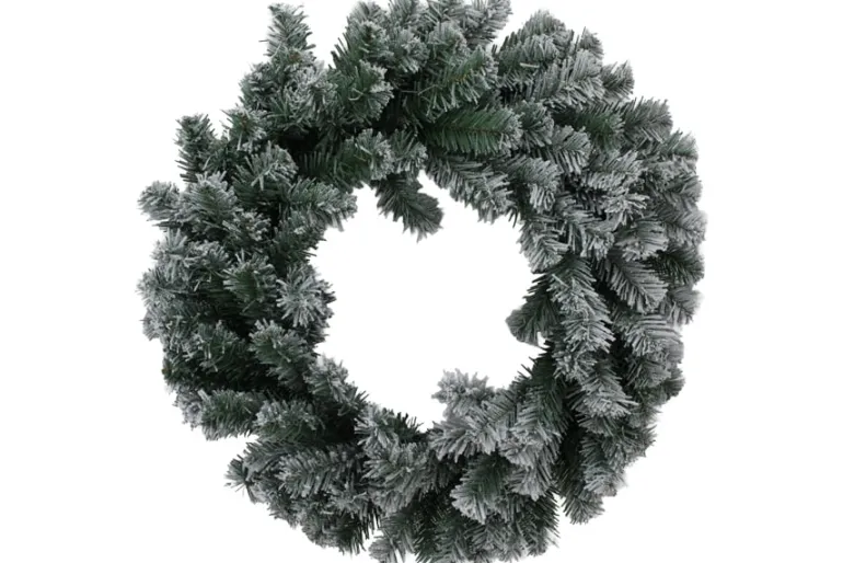 24″ Poinsettia Pine Berry Pinecone Wreath