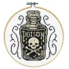 Poison Cross Stitch Kit with 6 inch hoop