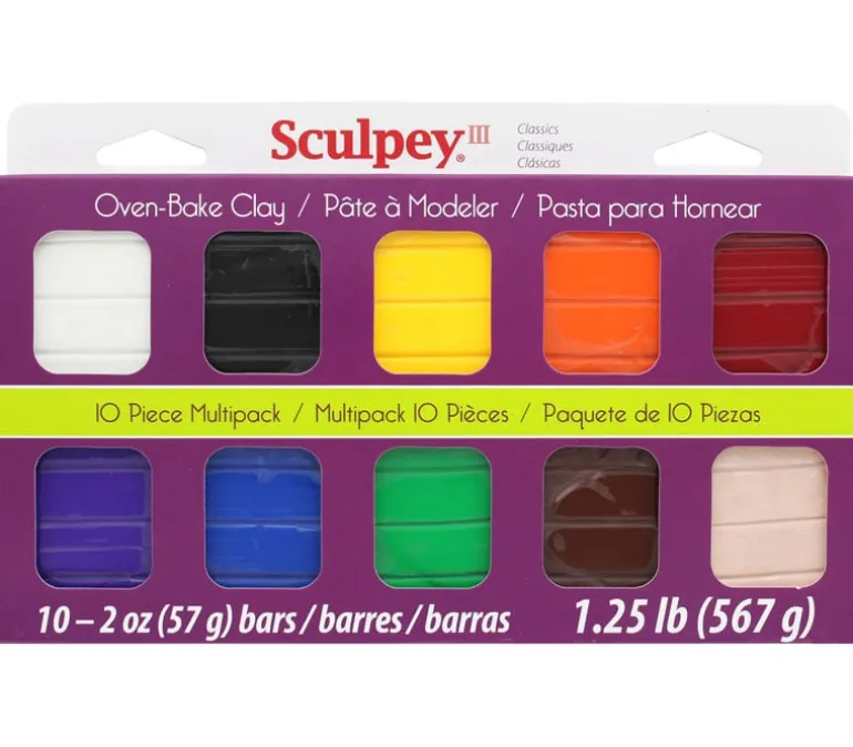 Polyform Sculpey III Set – 10 Piece – Classic