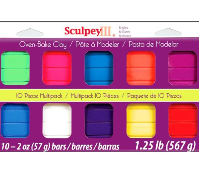 Polyform Sculpey III Set – 10 Piece – Bright Ideas