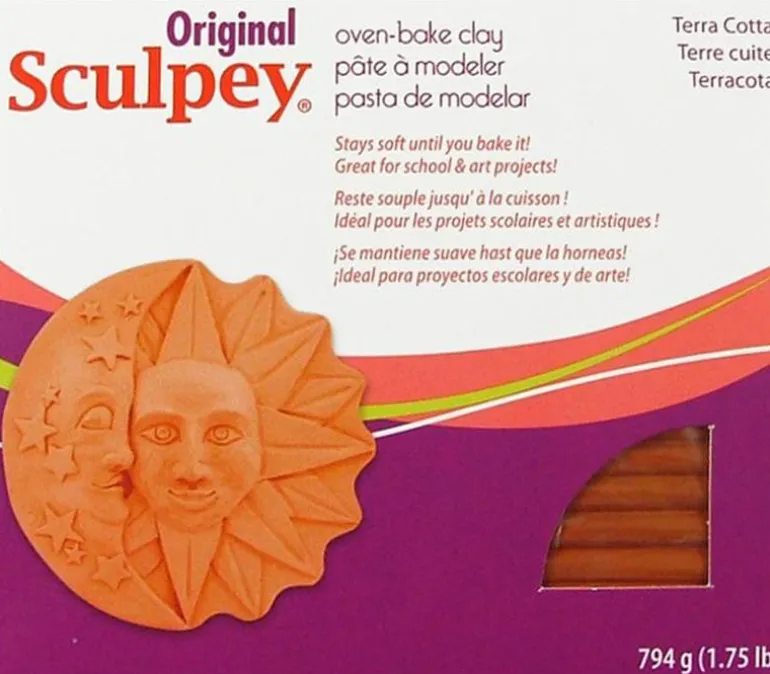 Polyform Sculpey Original Clay – 1-3/4-pounds – Terra Cotta